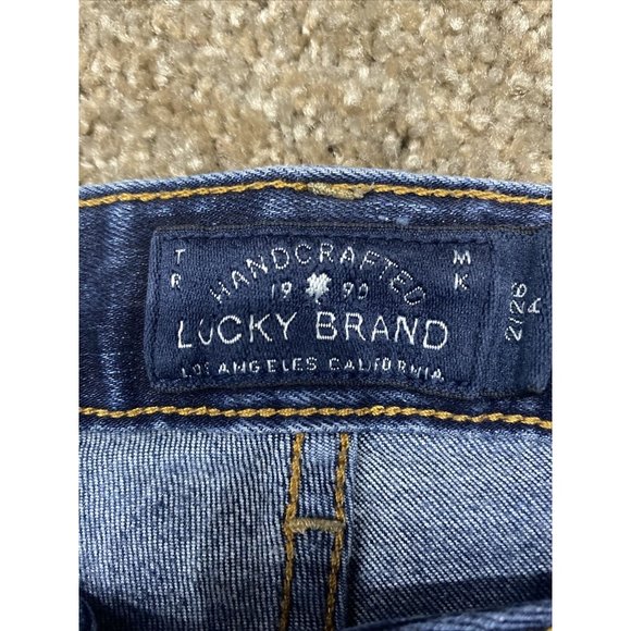 Lucky Brand Woman's LOLITA SKINNY Jeans Size 2/26 Size 29x29” Dark Wash - Picture 3 of 12